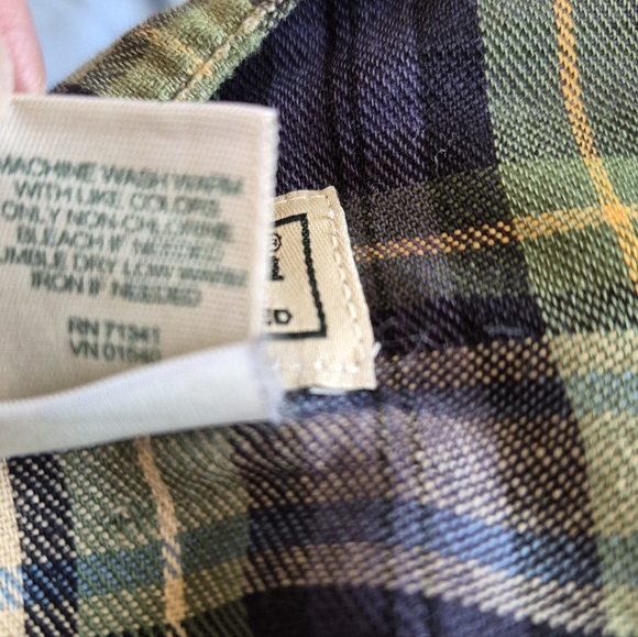 Vintage L.L.Bean Plaid Flannel Nightshirt M Cottagecore Grandmacore Heritage - Picture 11 of 15